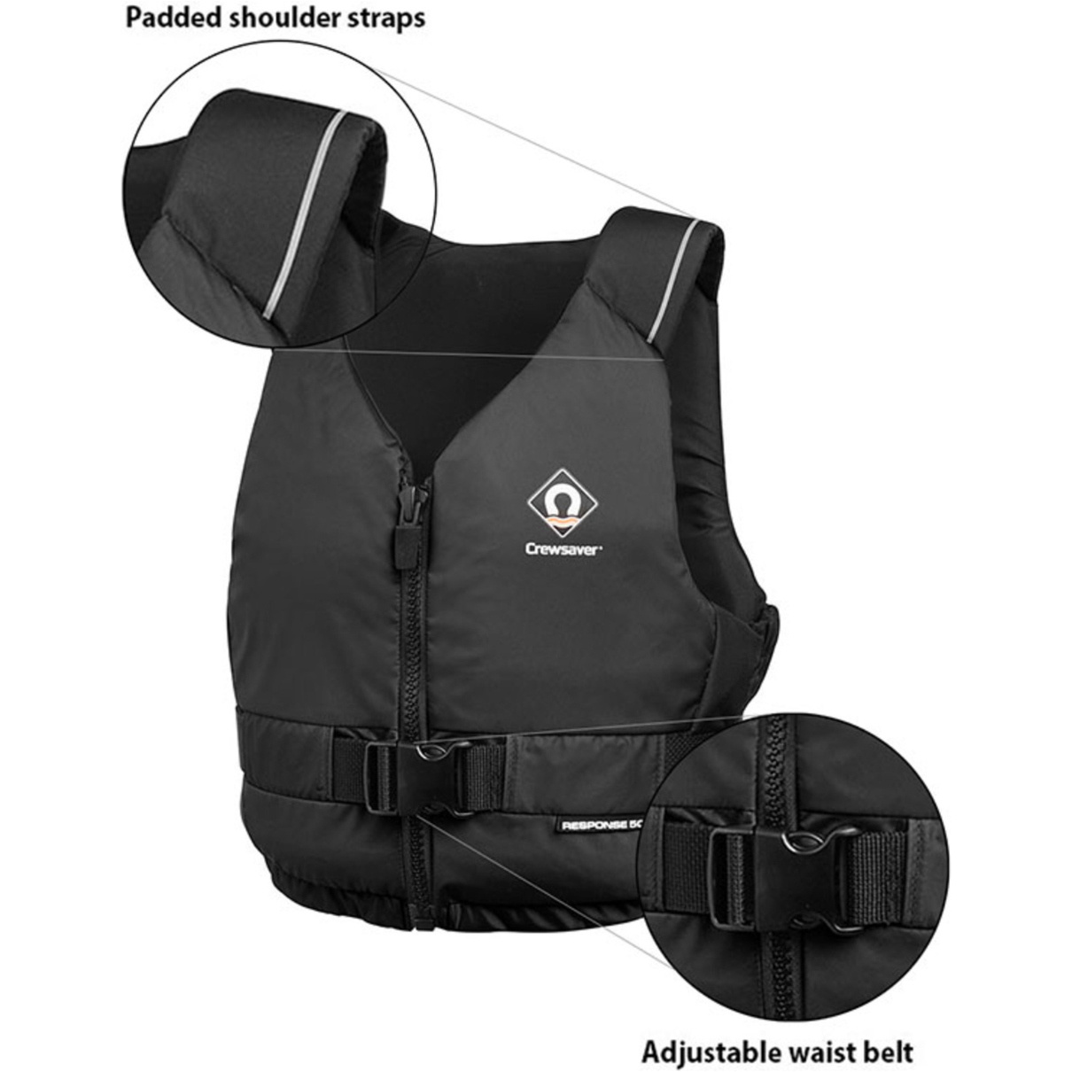 2026 Crewsaver Response 50N Buoyancy Aid 2601 - Black